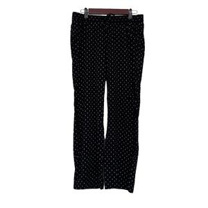Old Navy Womens Pants Size Medium Wide Leg Pull on Elastic Waist with Tie Black